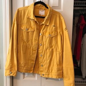 Zara yellow denim jacket!